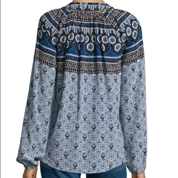 Veronica Beard Crimson Boho Blouse - Picture 2 of 7